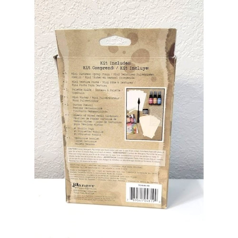 Tim Holtz Distress Mixed Media Spray Stain Kit. New. Old Stock 18 Pieces Craft - Picture 3 of 5
